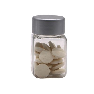 Clear Square Shape 30mL PET Plastic Bottle for Medicine Supplement Storage Supplement