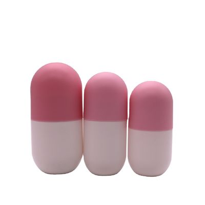 120ml PE Capsule Shaped Pill Tablet Medicine Bottle for Dietary Nutrition Supplement
