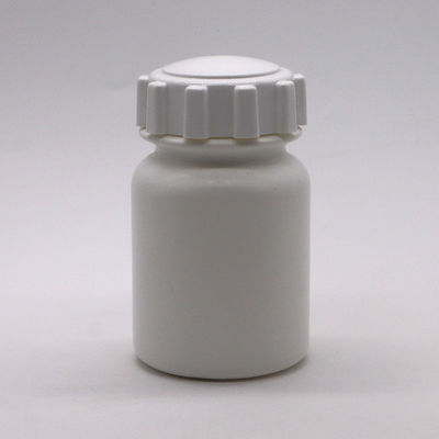 Medicine Solid Tablet Capsule Storage 175mL PE Plastic Bottle with Gear Cover