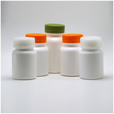 Medicine Solid Tablet Capsule Storage 175mL PE Plastic Bottle with Gear Cover