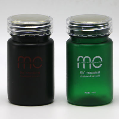 Medicine Powder Capsule 70ml PET Plastic Bottle with Screw Cap and Label Printing