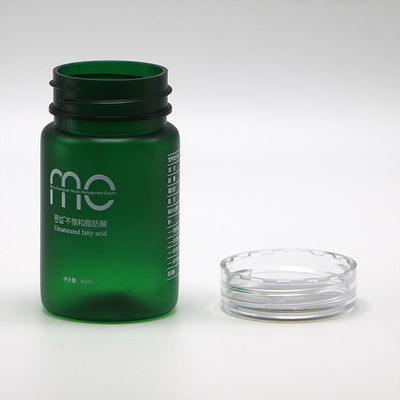 Medicine Powder Capsule 70ml PET Plastic Bottle with Screw Cap and Label Printing