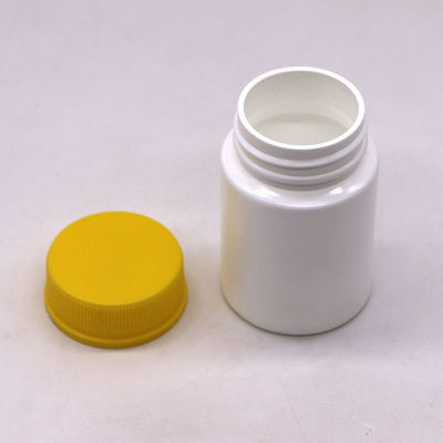 80ml HDPE Bottle Wide Mouth Empty Capsule Containers with Screw Cap and Kid Safety Cap