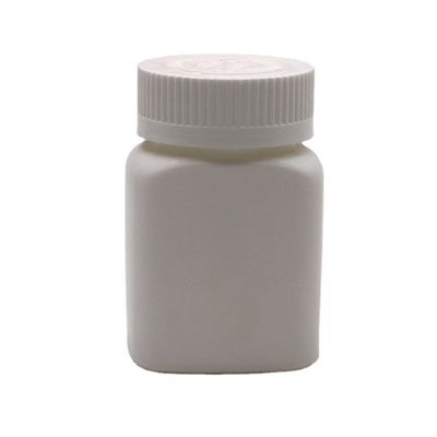 80ml Custom Color HDPE Square Bottle with Screw Cap and Kid Safety Cap