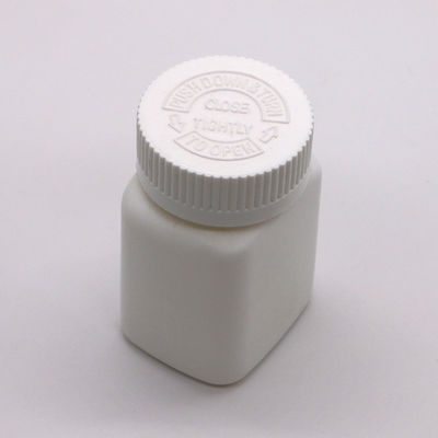 80ml Custom Color HDPE Square Bottle with Screw Cap and Kid Safety Cap