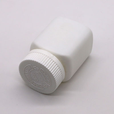 80ml Custom Color HDPE Square Bottle with Screw Cap and Kid Safety Cap