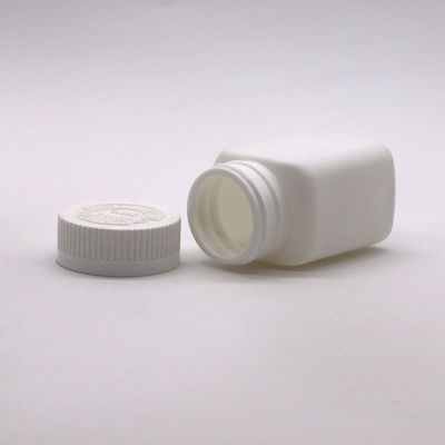 80ml Custom Color HDPE Square Bottle with Screw Cap and Kid Safety Cap