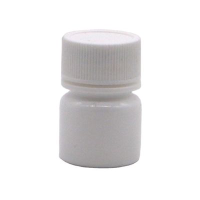 Medicine Solid Tablet Capsule Storage PE Plastic Bottle 5mL Round Shape with Screw Cap