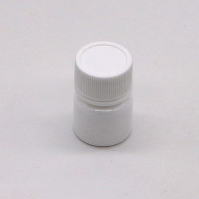 Medicine Solid Tablet Capsule Storage PE Plastic Bottle 5mL Round Shape with Screw Cap