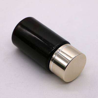 GMP 50ML PET Plastic Medicine Tablet Pill Bottle Container with Gold Silver Coating Cap