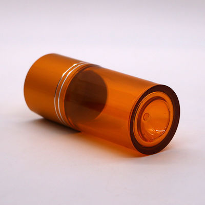 Refillable 60ml PET Pill Capsule Fish Oil Bottle with Gold Silver Aluminum Screw Cap