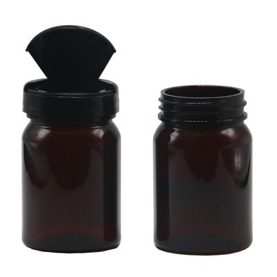 Screen Printing 80ML PET Medical Plastic Refillable Bottle for Capsule Pill