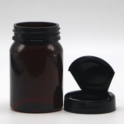 Screen Printing 80ML PET Medical Plastic Refillable Bottle for Capsule Pill
