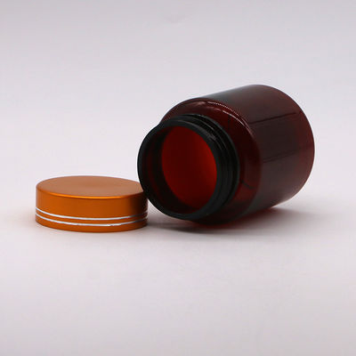 Gold Coating Cap PET Medicine Bottle for Pill Tablet Capsule 100cc Refillable and Sterile