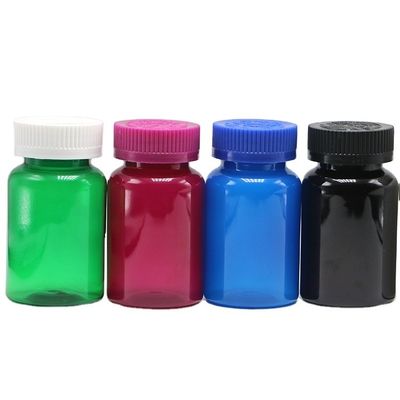 Translucent Supplement Bottles 120mL 4oz PET Capsule Bottles with Safety Cap