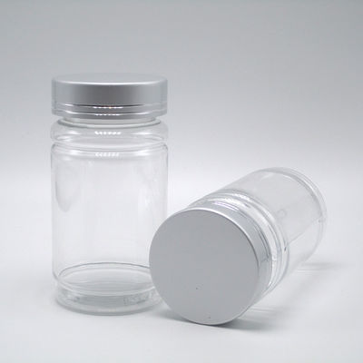 PET Collar 120ml Bamboo Shape Plastic Bottle Screw Cap for Pill Capsule Tablet Medicine Supplement