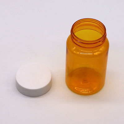 Free Samples 150ML/CC PET Plastic Orange Bottle For Medicine Pill Supplement Bottle