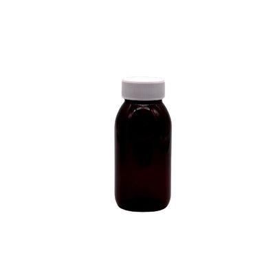 Custizable 180ML PET round sterile cough syrup oral liquid bottle with child safety cap