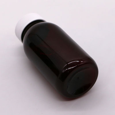 Custizable 180ML PET round sterile cough syrup oral liquid bottle with child safety cap