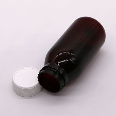 Custizable 180ML PET round sterile cough syrup oral liquid bottle with child safety cap
