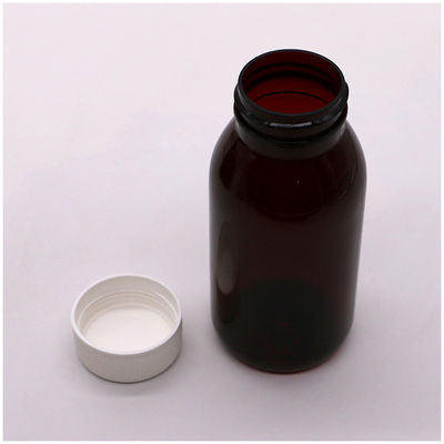 Custizable 180ML PET round sterile cough syrup oral liquid bottle with child safety cap