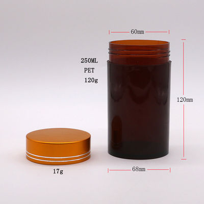 Plastic Type PET Jar Bottle for Nutrition Supplement Capsules and Herbal Supplements