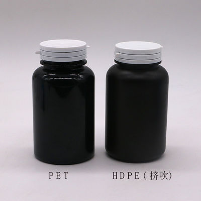 Customize Color PET 250ml Round Plastic Bottle for Medicine Capsule Container