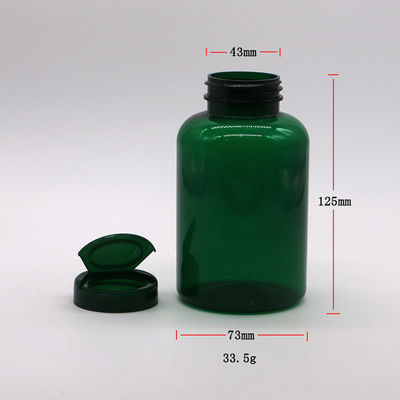 SCREW CAP 350ML PET Medical Plastic Refillable Bottle for Refillable Medicine Capsule
