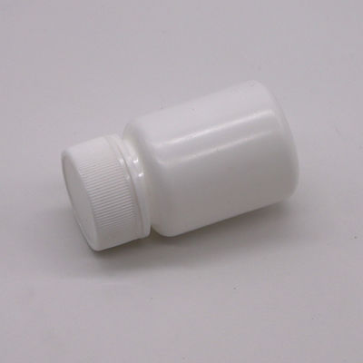 30mL HDPE Portable White Plastic Powder Medicine Pill Tablet Bottles Container with Child Safety Cap