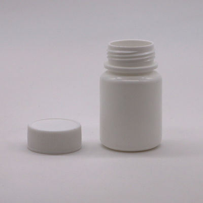 30mL HDPE Portable White Plastic Powder Medicine Pill Tablet Bottles Container with Child Safety Cap