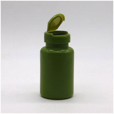 Plastic HDPE Bottle 150ml 5oz Wide Mouth Empty Capsule Containers with Flip Cap