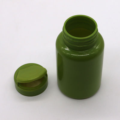 Plastic HDPE Bottle 150ml 5oz Wide Mouth Empty Capsule Containers with Flip Cap