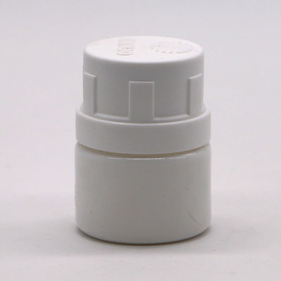 25ml White HDPE Empty Refillable Solid Medicine Capsule Bottle for Chemical Powder