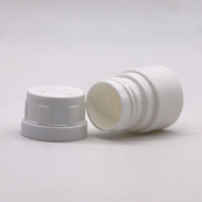25ml White HDPE Empty Refillable Solid Medicine Capsule Bottle for Chemical Powder