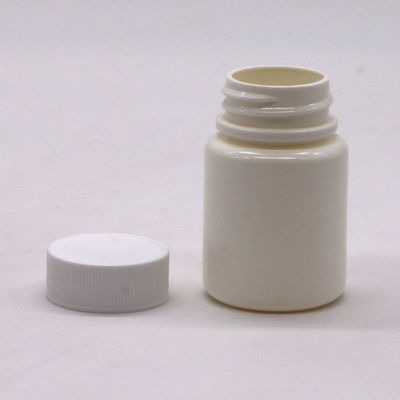 Pill Capsule Tablet 40CC Bottle with Screw Cap HDPE Material Custom Label Printing