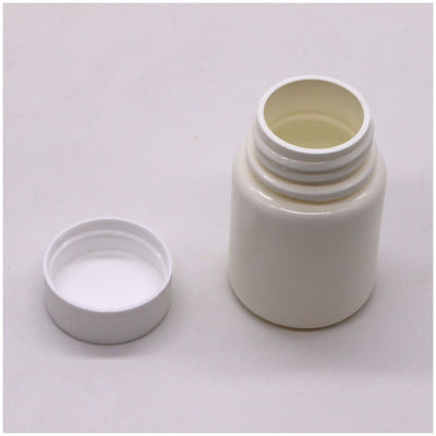 Pill Capsule Tablet 40CC Bottle with Screw Cap HDPE Material Custom Label Printing