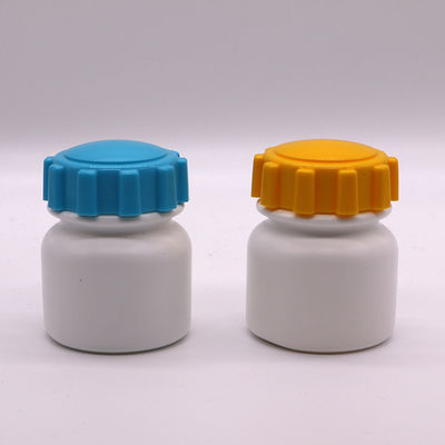 SCREW CAP 100mL Round Shape PE Plastic Bottle for Medicine Solid Tablet Storage