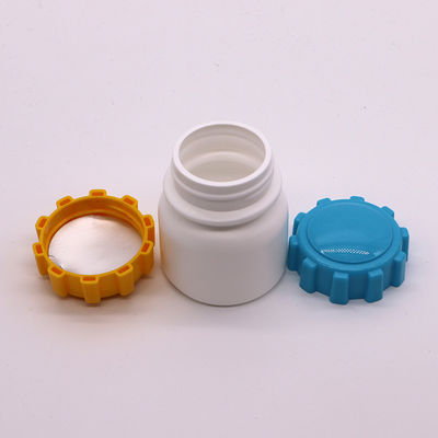 SCREW CAP 100mL Round Shape PE Plastic Bottle for Medicine Solid Tablet Storage