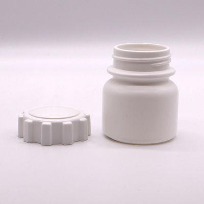 SCREW CAP 100mL Round Shape PE Plastic Bottle for Medicine Solid Tablet Storage