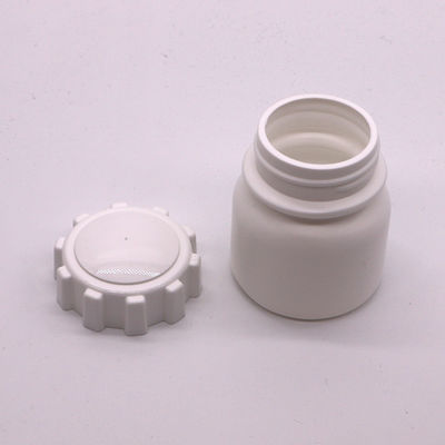 SCREW CAP 100mL Round Shape PE Plastic Bottle for Medicine Solid Tablet Storage