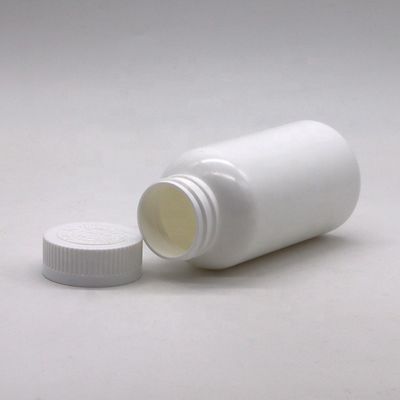 200mL Round Shape HDPE Plastic Pill Storage Bottle with Flip Over Lid and PE Material