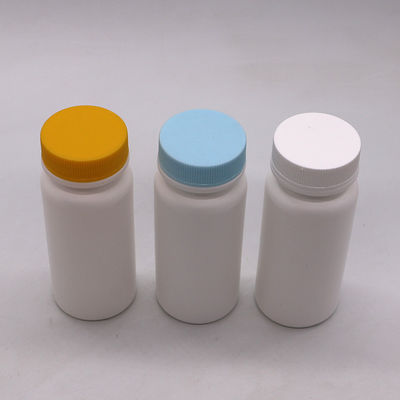 Collar Material HDPE 120ML White Plastic Bottle for Pill Vitamin Capsule 120CC Empty