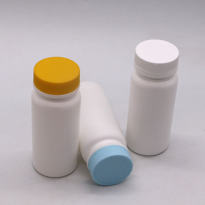 Collar Material HDPE 120ML White Plastic Bottle for Pill Vitamin Capsule 120CC Empty