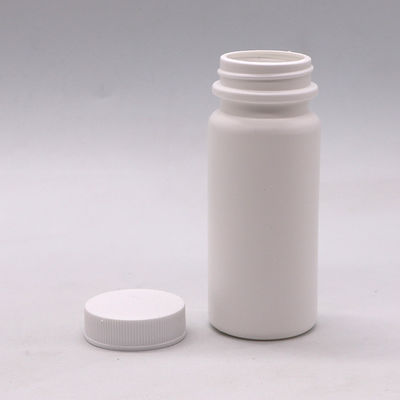 Collar Material HDPE 120ML White Plastic Bottle for Pill Vitamin Capsule 120CC Empty