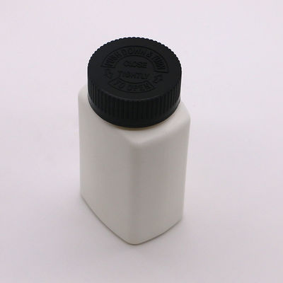 SCREW CAP 120mL HDPE Square Shape Customized Color Empty Medicine Pill Bottle Container