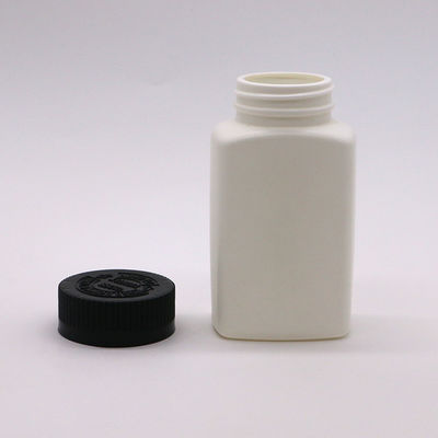 SCREW CAP 120mL HDPE Square Shape Customized Color Empty Medicine Pill Bottle Container