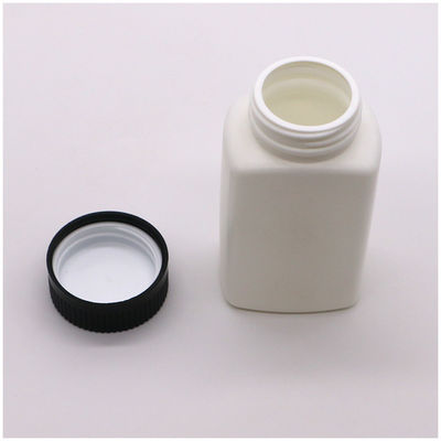 SCREW CAP 120mL HDPE Square Shape Customized Color Empty Medicine Pill Bottle Container