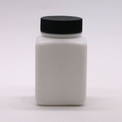 HDPE Collar Square Shape Customized Color Empty Pill Bottle for Solid Powder Medicine