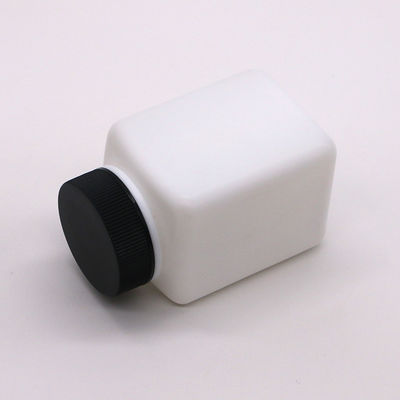 HDPE Collar Square Shape Customized Color Empty Pill Bottle for Solid Powder Medicine