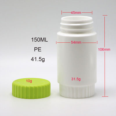 HDPE 175mL Round Shape PE Plastic Bottle for Medicine Supplement Storage HDPE Material